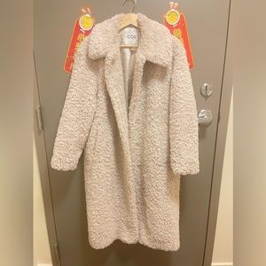 COS faux shearling coat